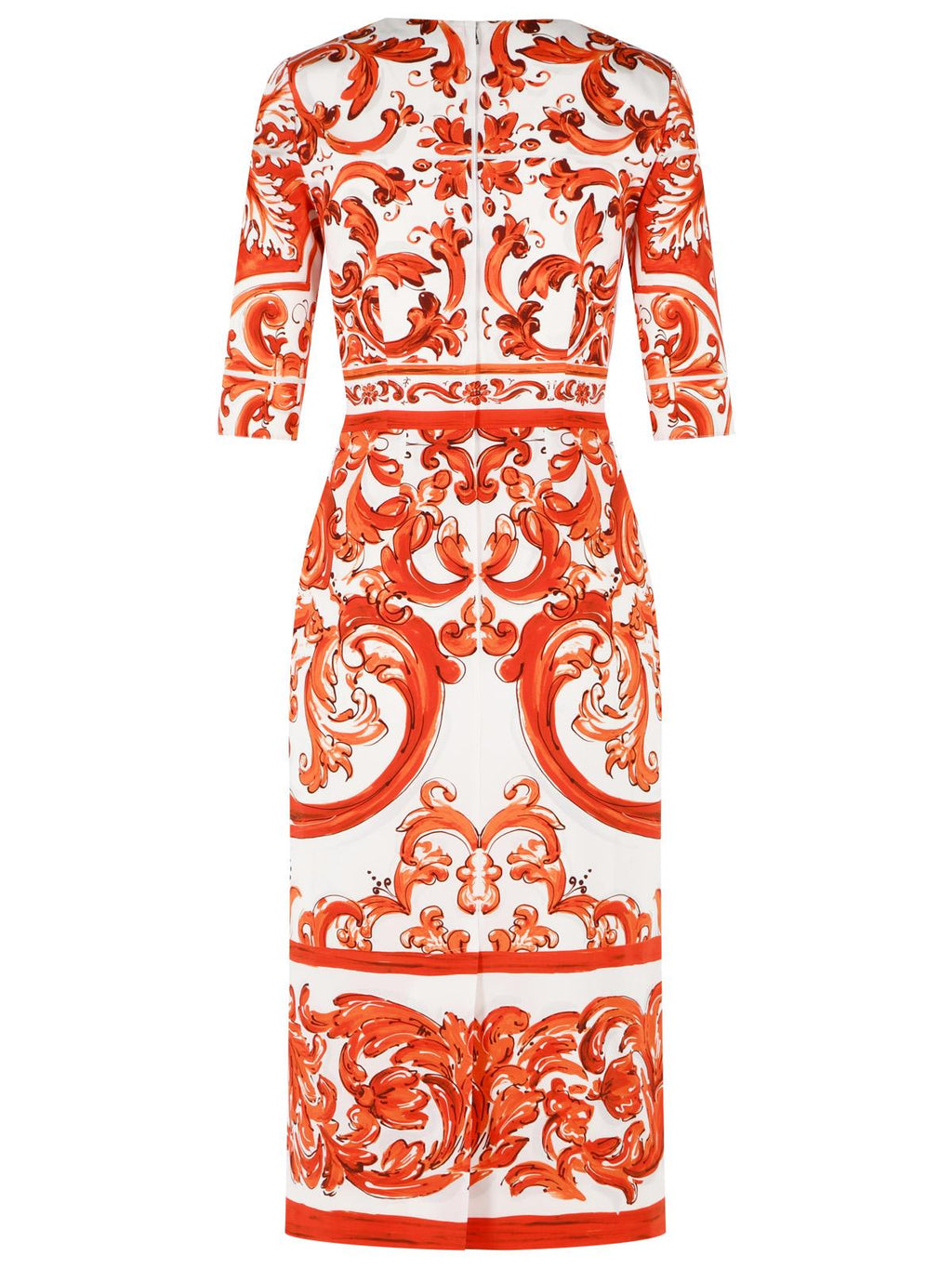Dolce & Gabbana Majolica Print Silk 'Charmeuse' Dress Women