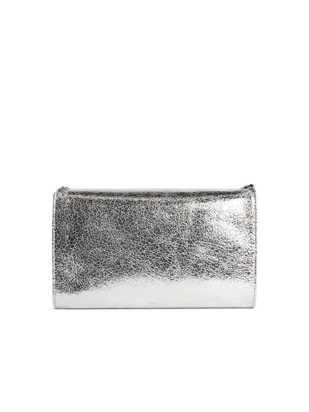 Stella Mccartney 'Falabella' Silver Vegan Leather Wallet Bag Women