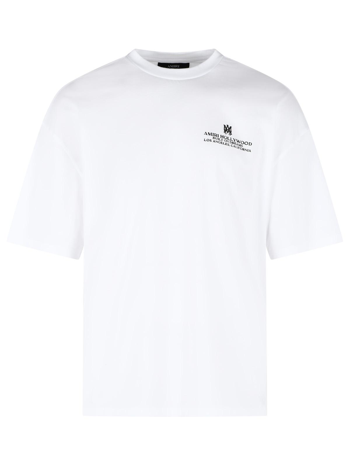 Amiri 'Built On Dreams' White Cotton T-Shirt Men