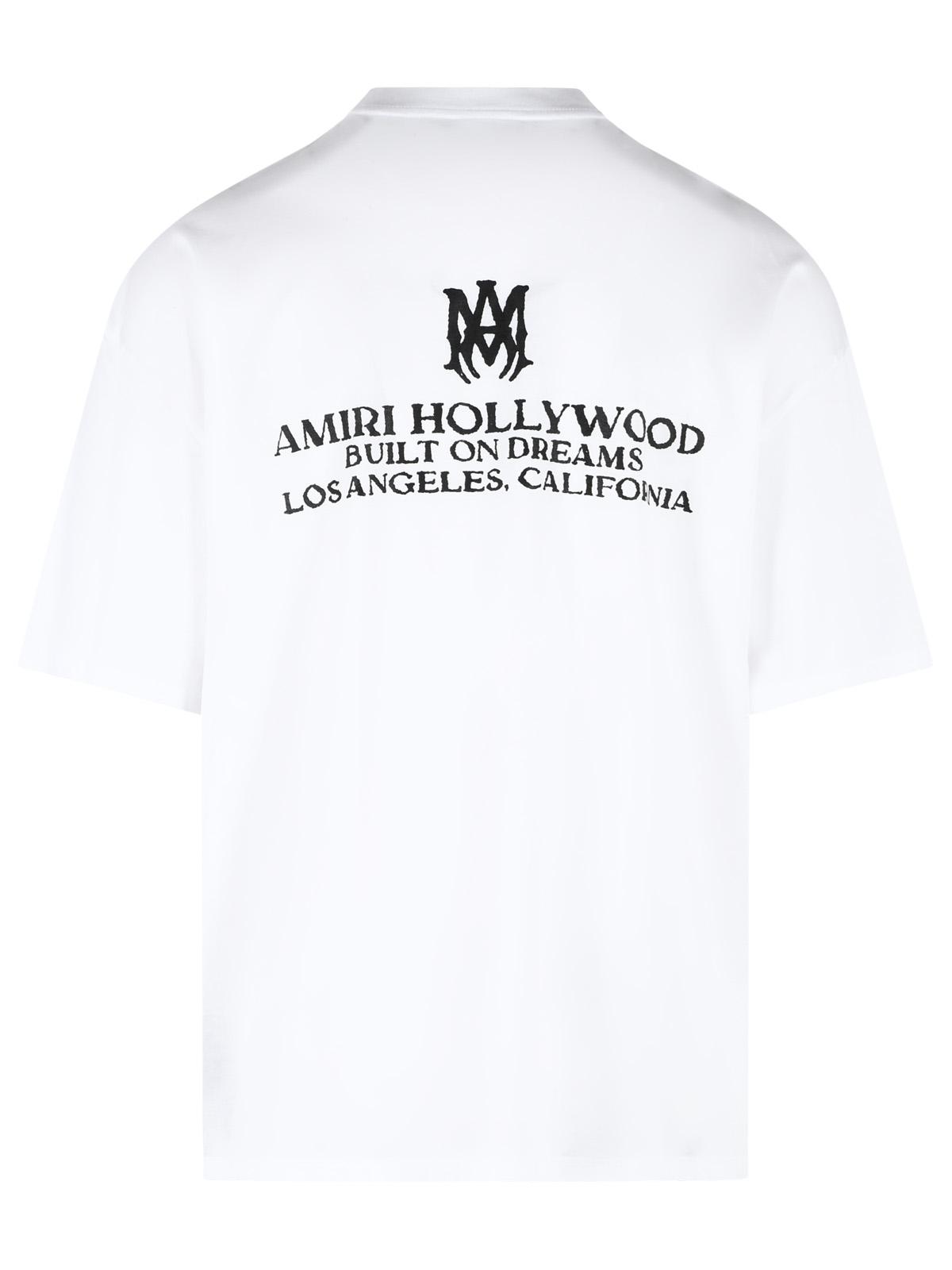 Amiri 'Built On Dreams' White Cotton T-Shirt Men