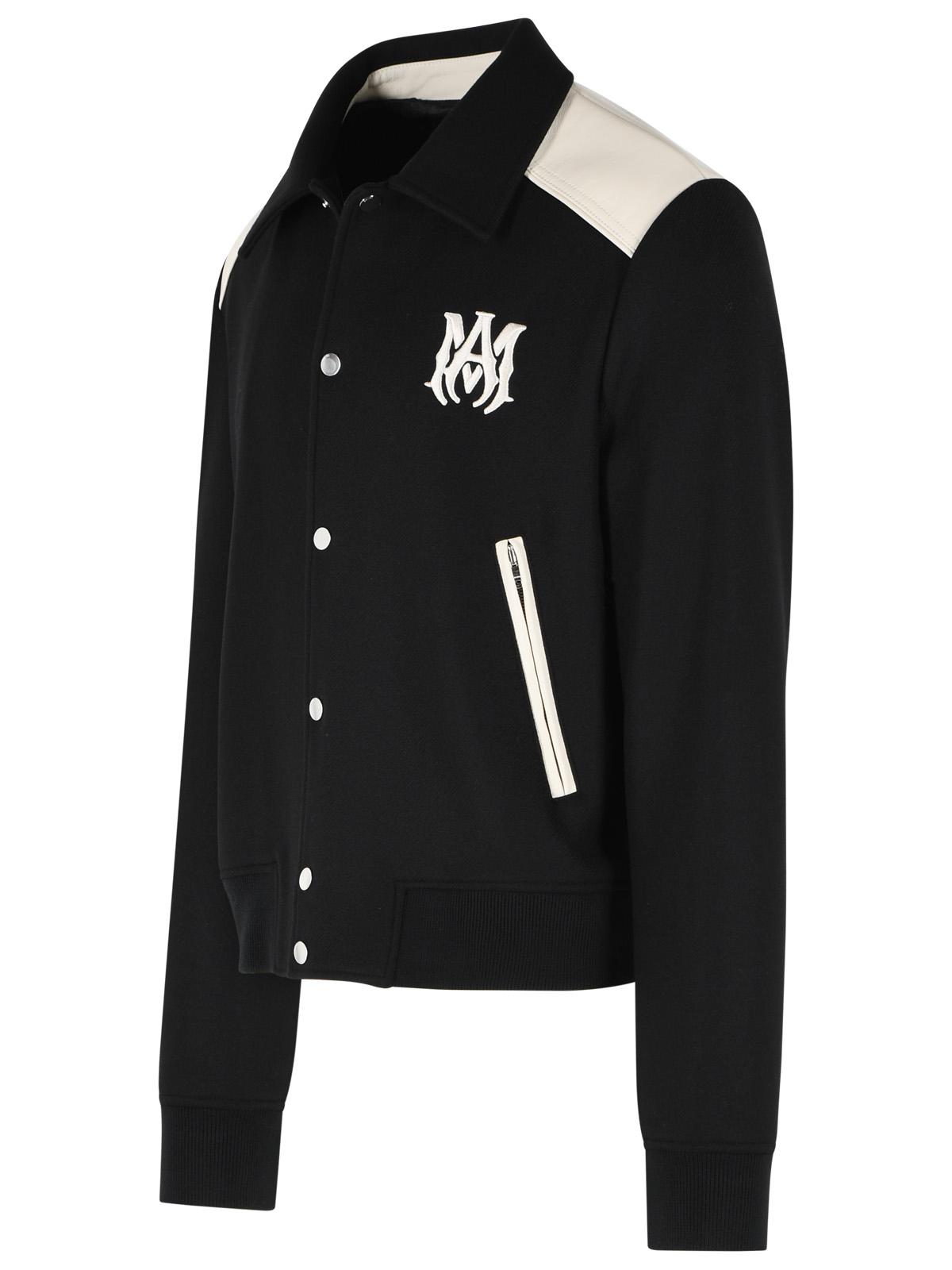 Amiri 'Ma Band' Black Virgin Wool Blend Jacket Men