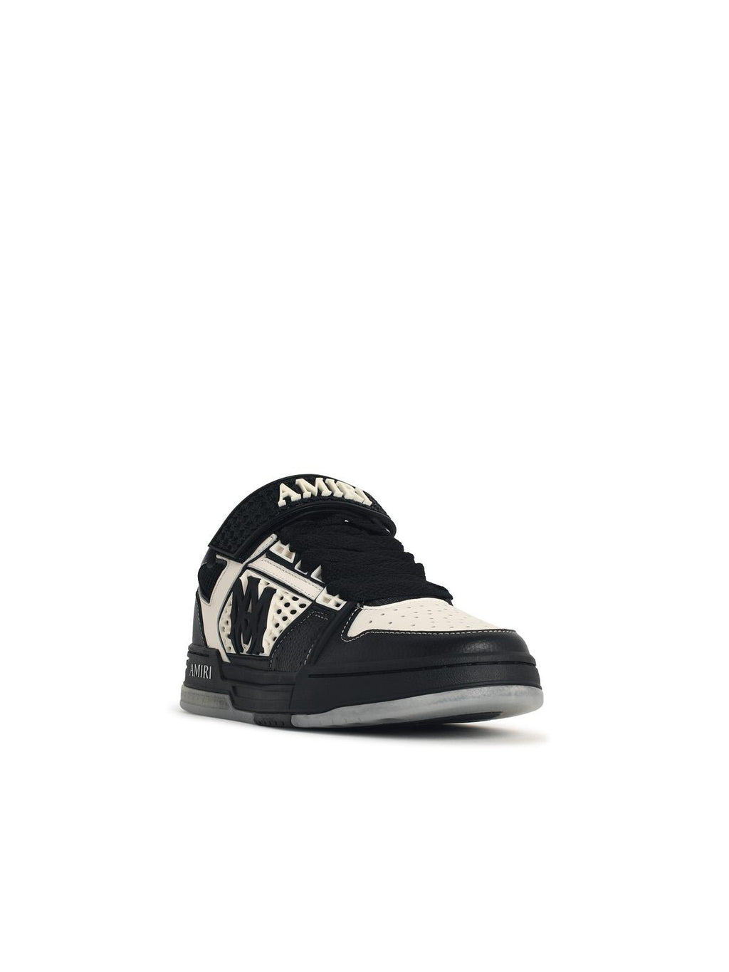 Amiri 'Skyline' Sneakers In Black And Ivory Leather Blend Men