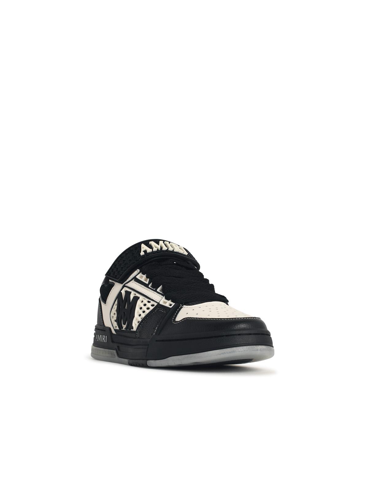 Amiri 'Skyline' Sneakers In Black And Ivory Leather Blend Men