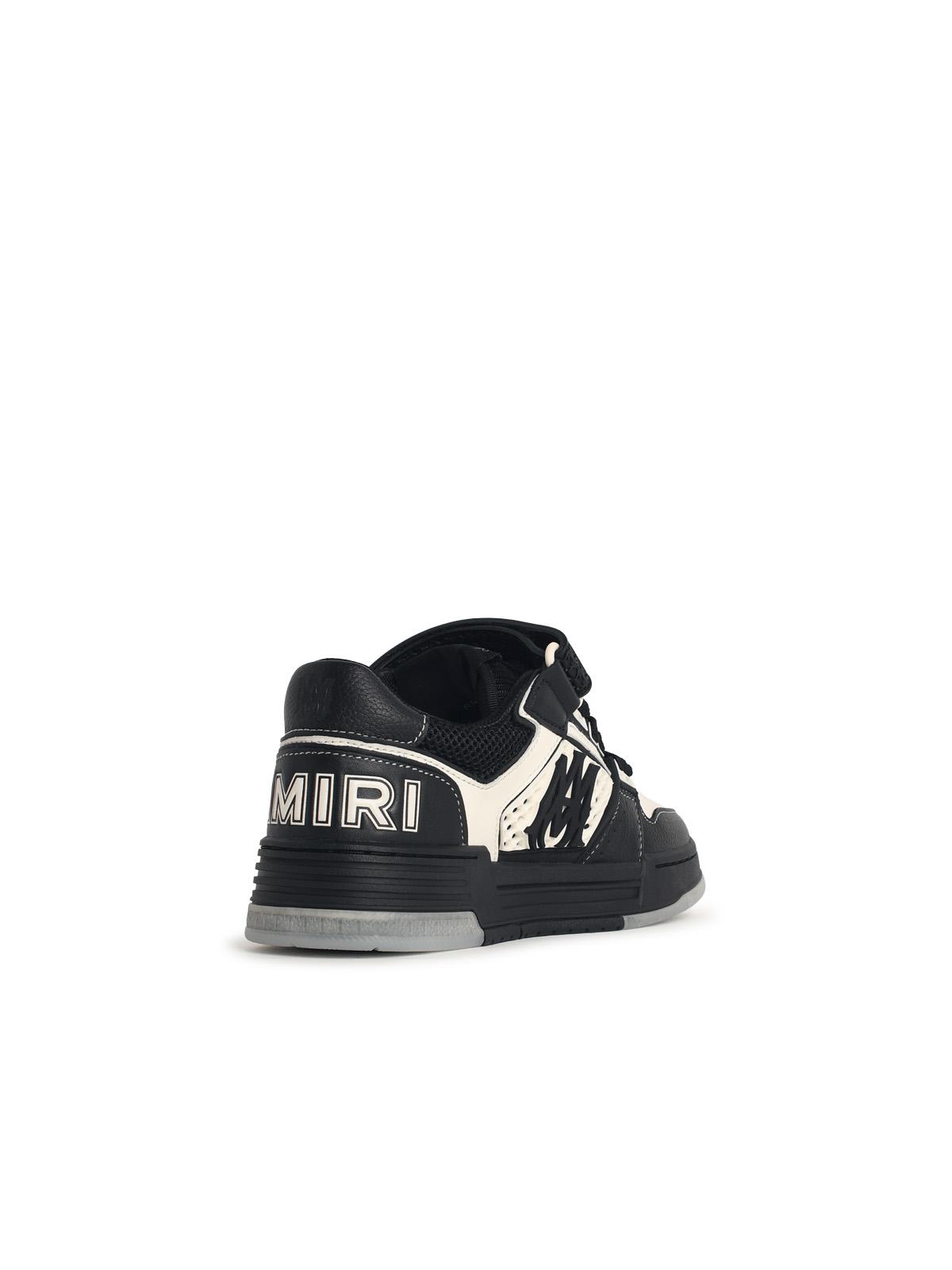 Amiri 'Skyline' Sneakers In Black And Ivory Leather Blend Men