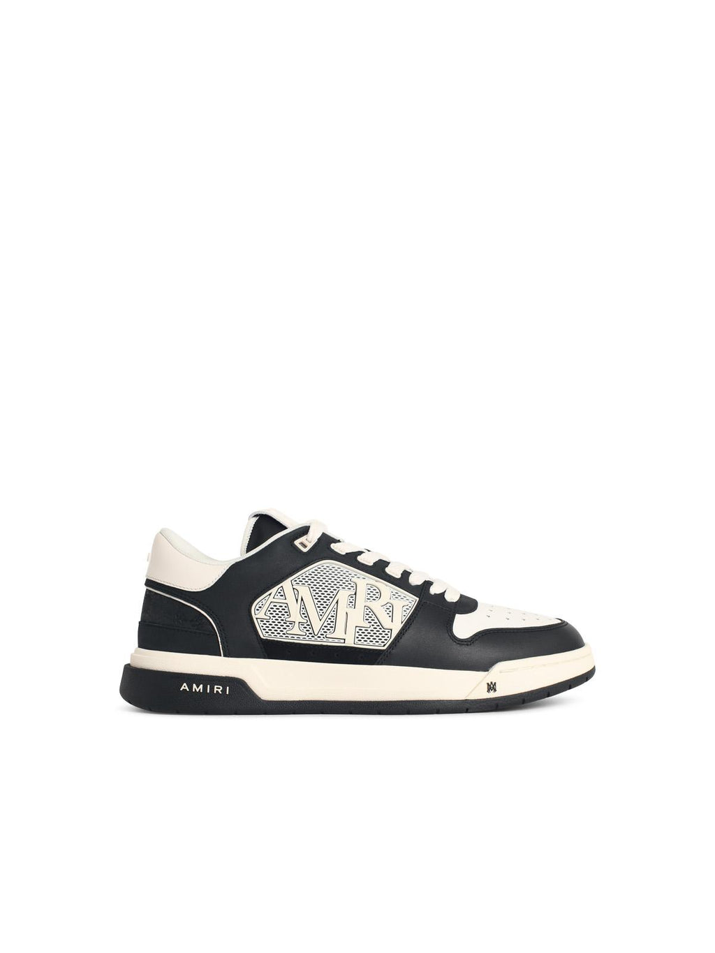 Amiri 'Ma Quad Debossed Classic Low' Sneakers In Black And White Leather Blend Men