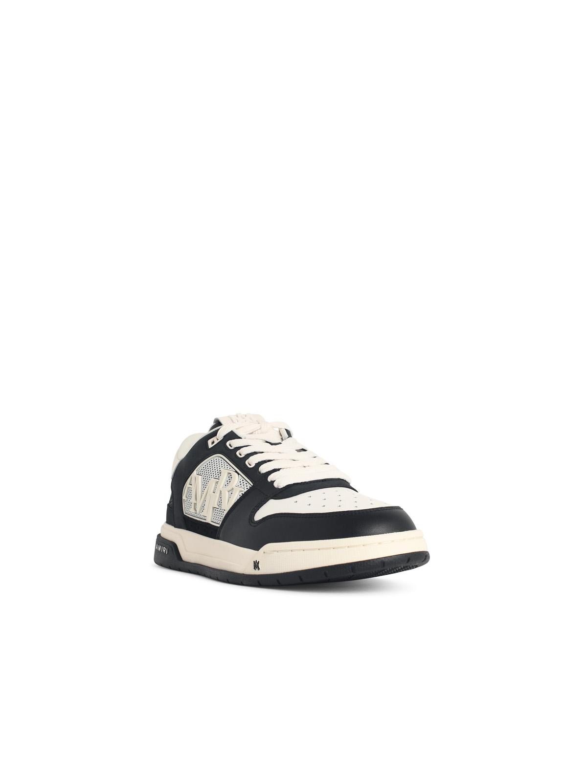 Amiri 'Ma Quad Debossed Classic Low' Sneakers In Black And White Leather Blend Men