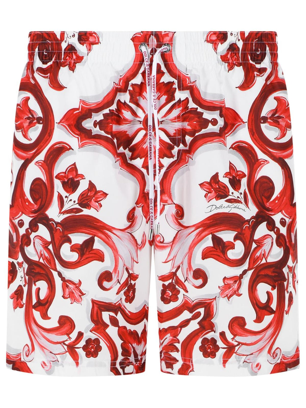 Dolce & Gabbana 'Maiolica' Print Polyester Medium Boxer Shorts Men