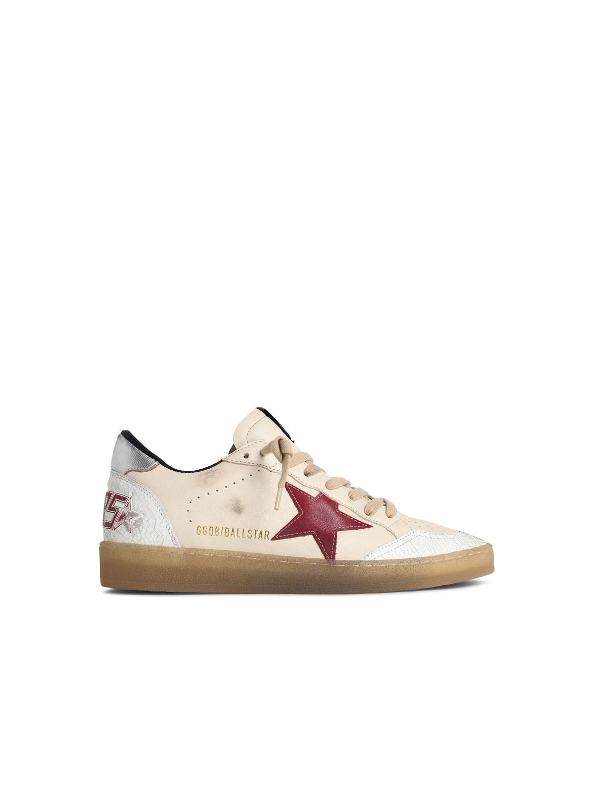 Golden Goose 'Ball Star' Beige Leather Sneakers Men