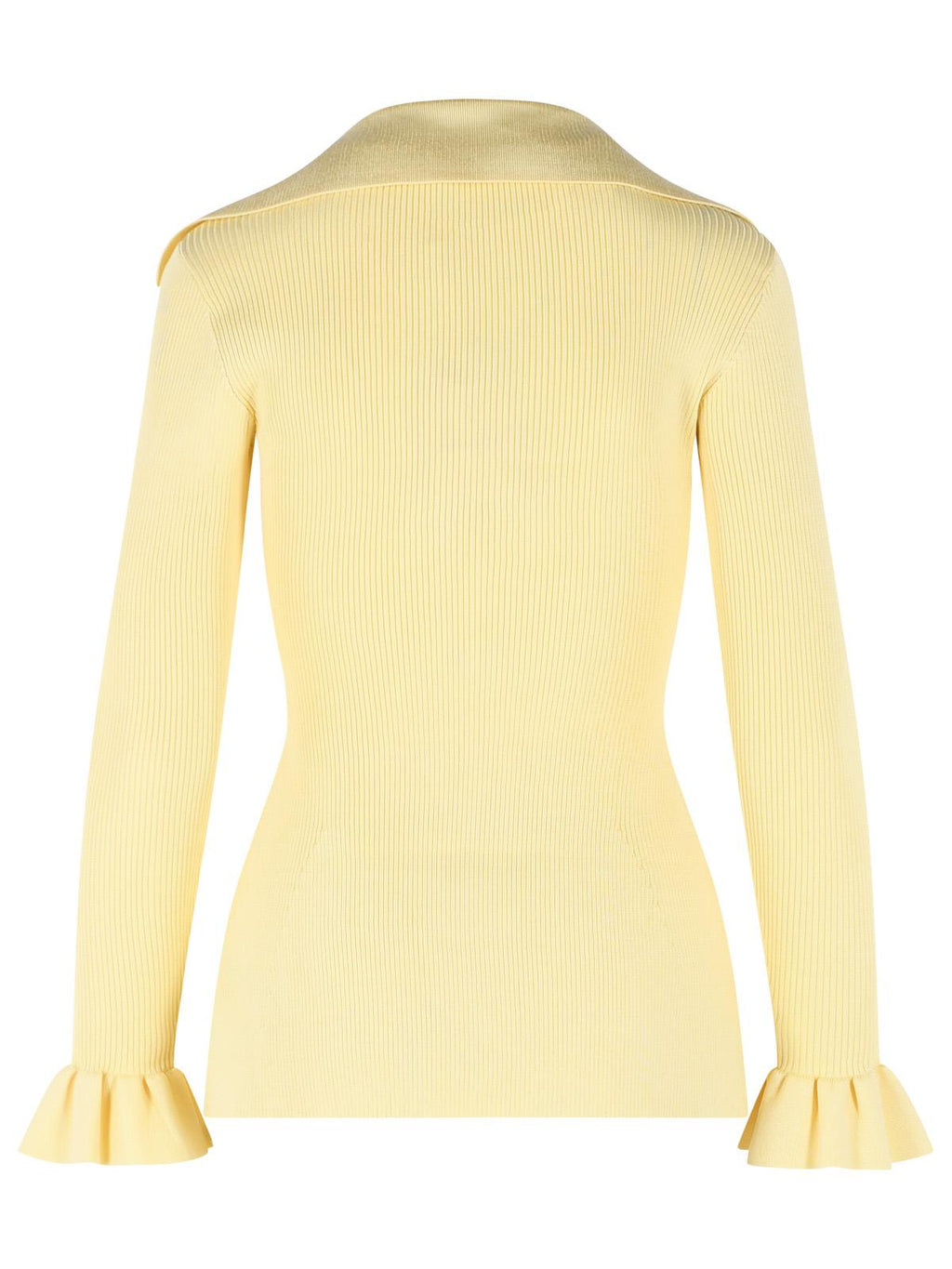 Self Portrait Viscose Knit Top With Yellow Lacing Women