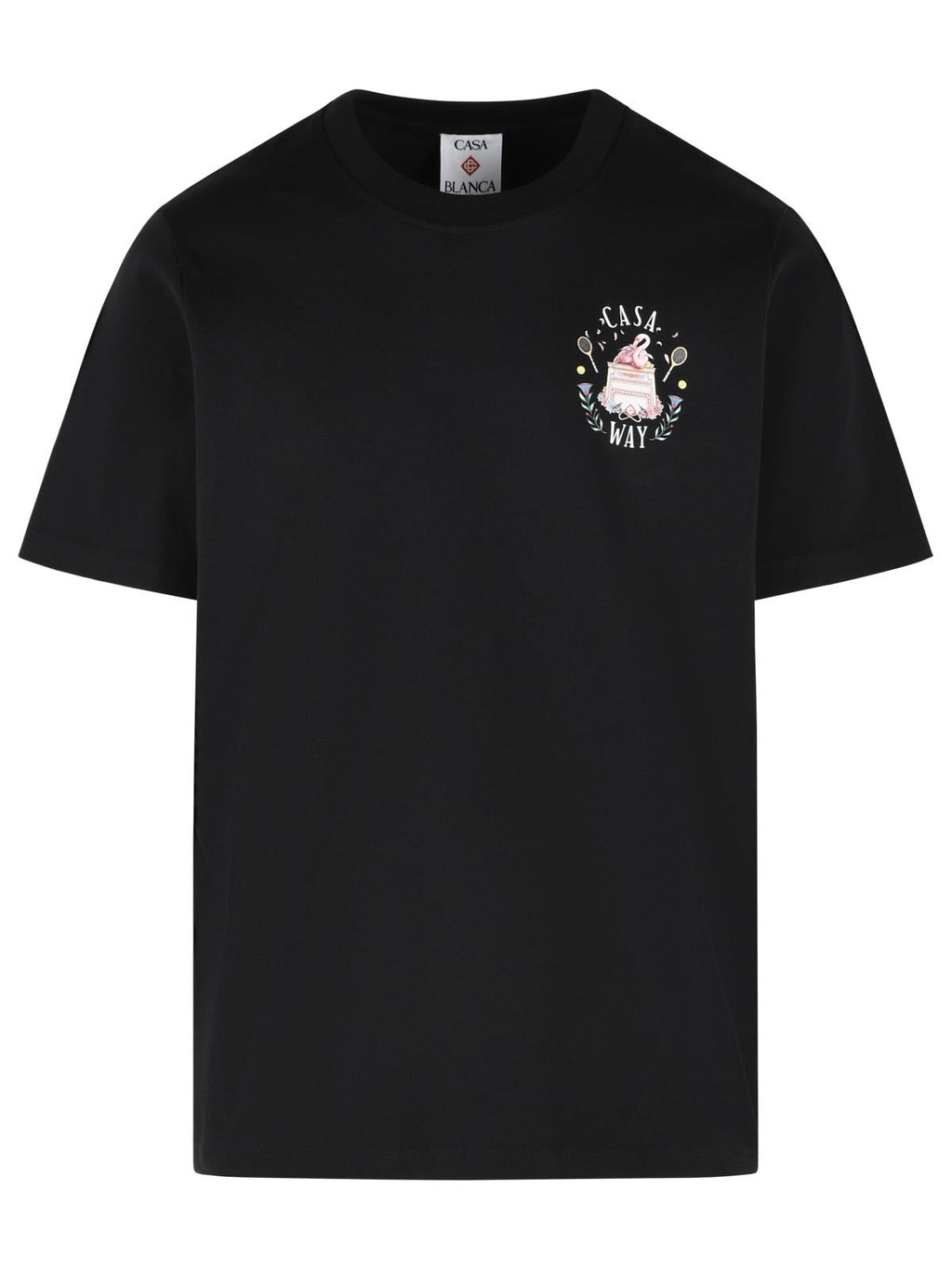 Casablanca 'Casaway' Black Cotton T-Shirt Men