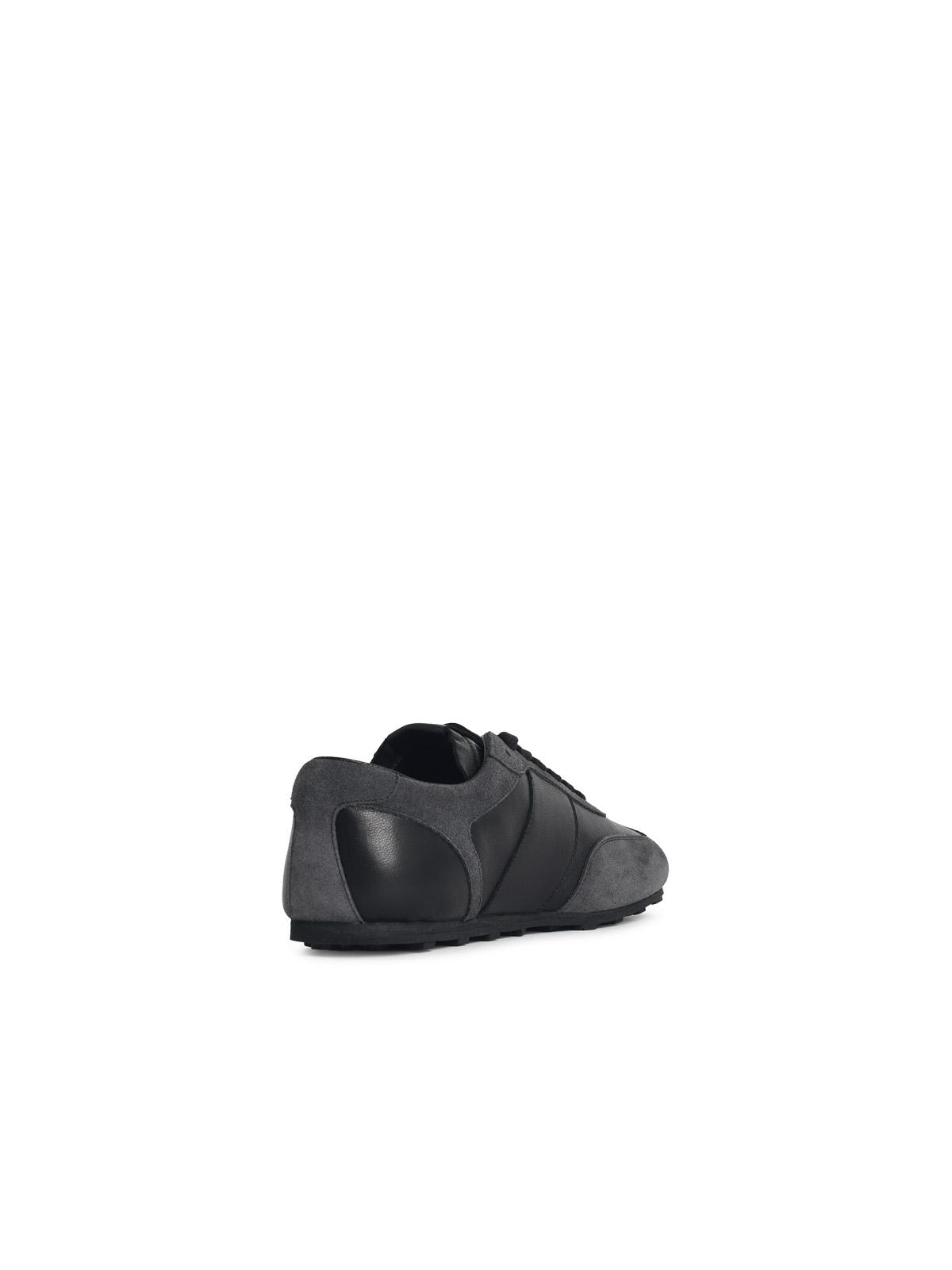 Marni 'Softy Soccer' Black And Grey Leather Sneakers Men
