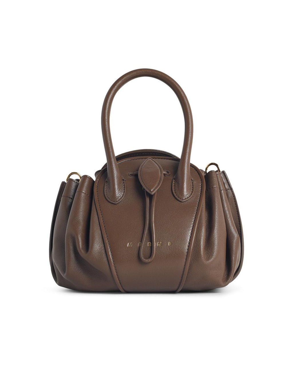Marni Small 'Tulipea' Brown Leather Bag Women