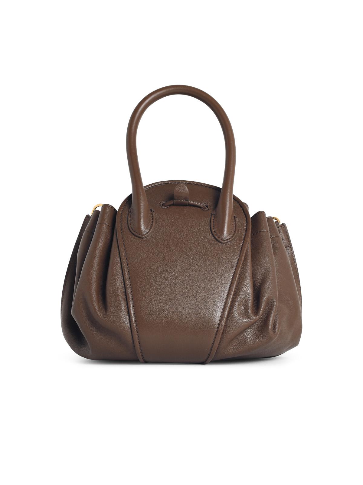 Marni Small 'Tulipea' Brown Leather Bag Women