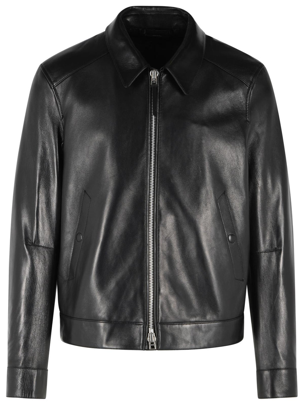 Tom Ford Black Leather Jacket Men