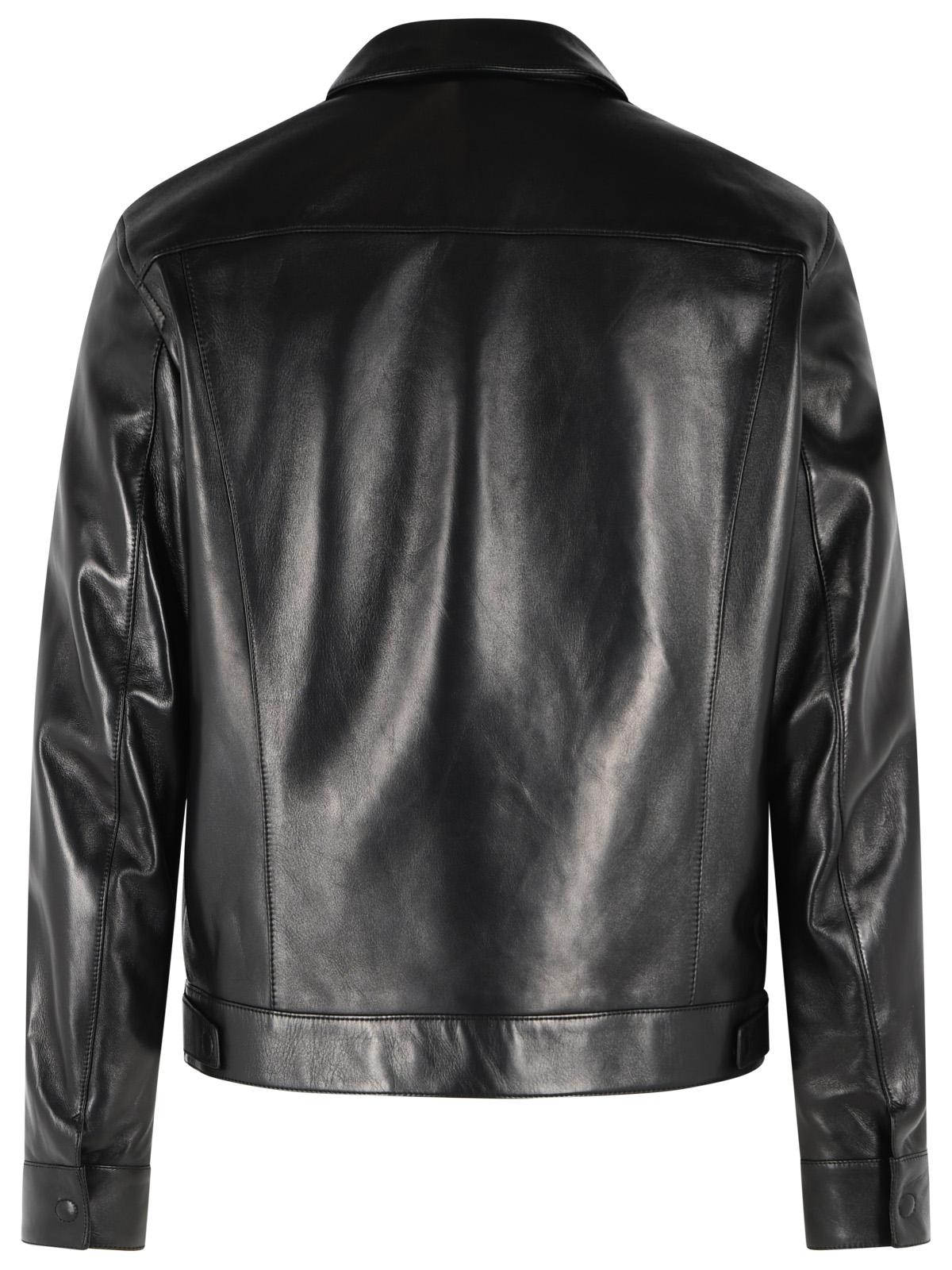 Tom Ford Black Leather Jacket Men