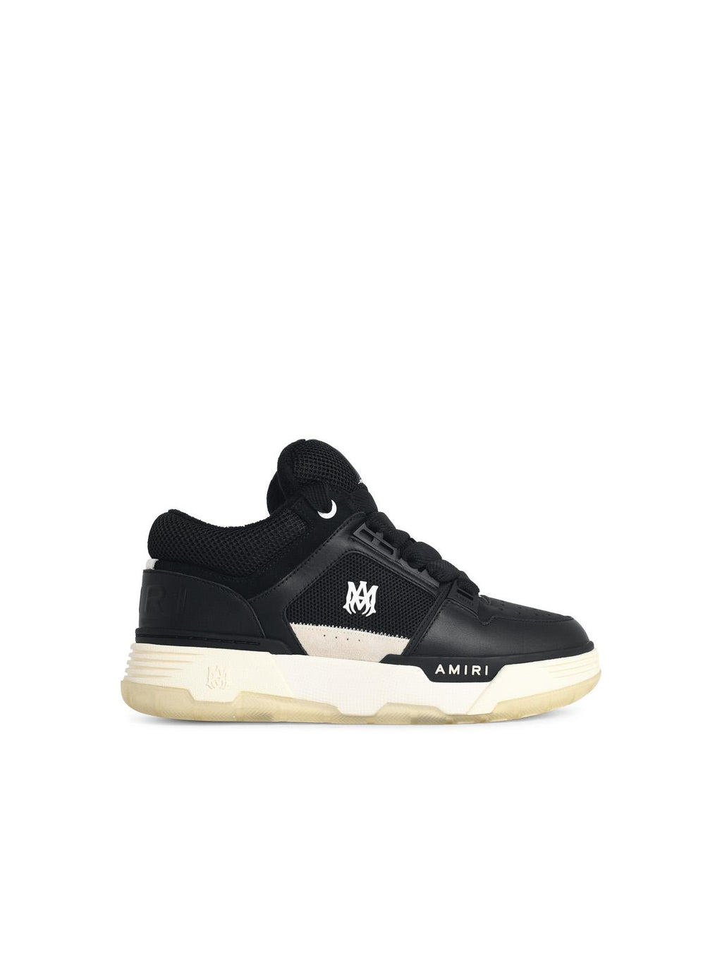 Amiri 'Ma-1' Black Leather Blend Sneakers Men
