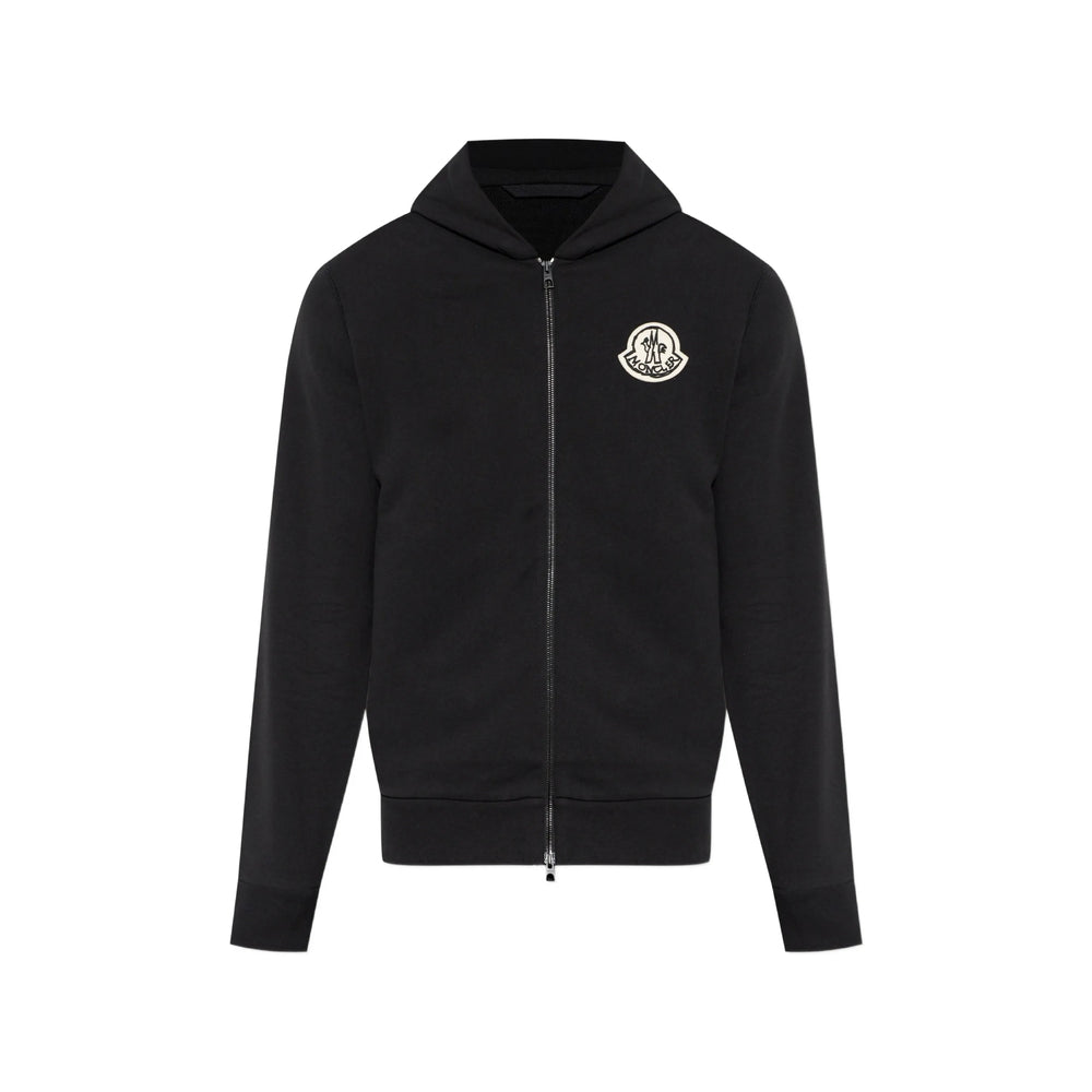Moncler Black Sweaters & Knitwear - Hoodies Men