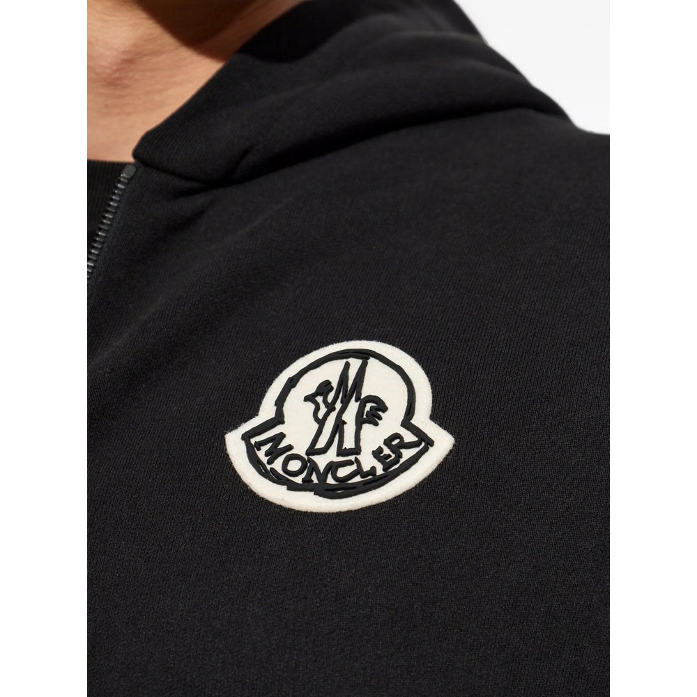 Moncler Black Sweaters & Knitwear - Hoodies Men
