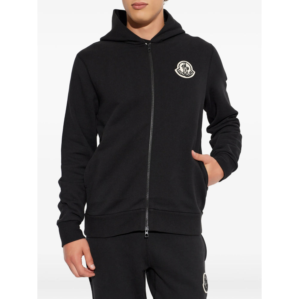Moncler Black Sweaters & Knitwear - Hoodies Men
