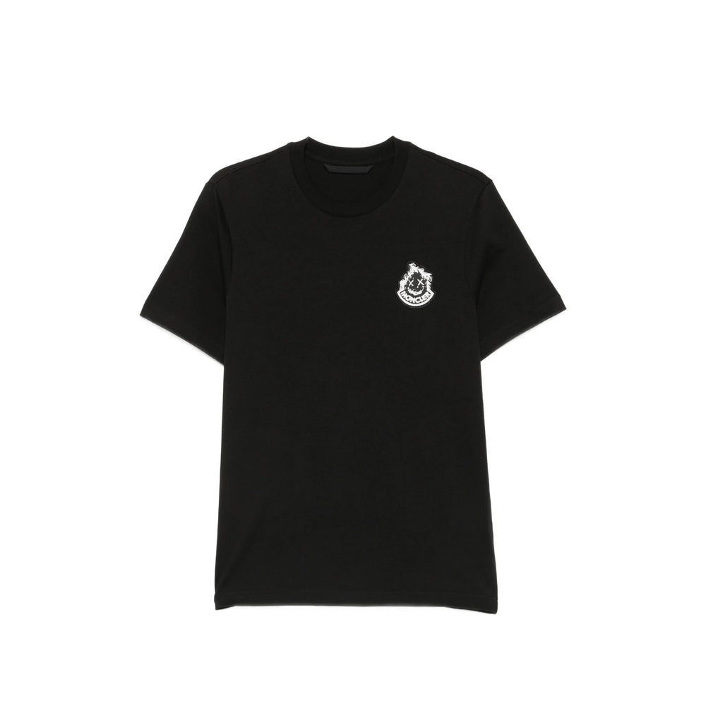 Moncler Black T-Shirts & Vests - T-Shirts Men