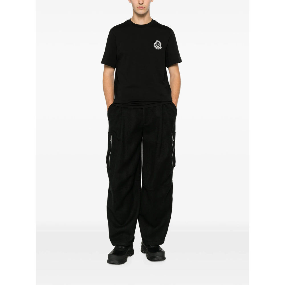 Moncler Black T-Shirts & Vests - T-Shirts Men