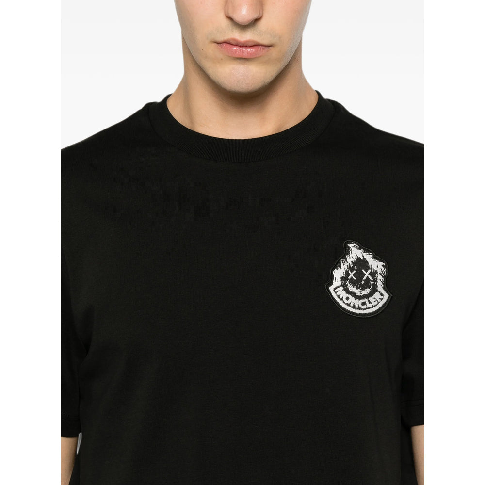 Moncler Black T-Shirts & Vests - T-Shirts Men