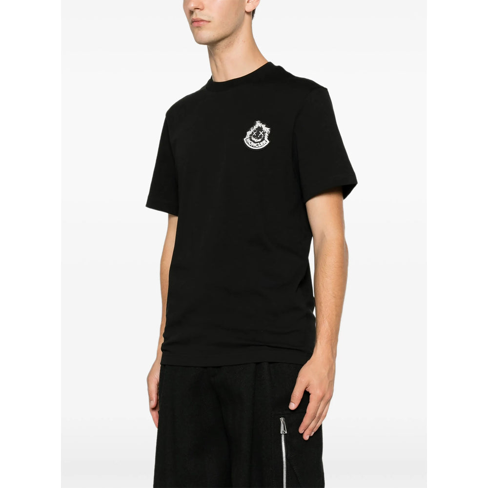 Moncler Black T-Shirts & Vests - T-Shirts Men