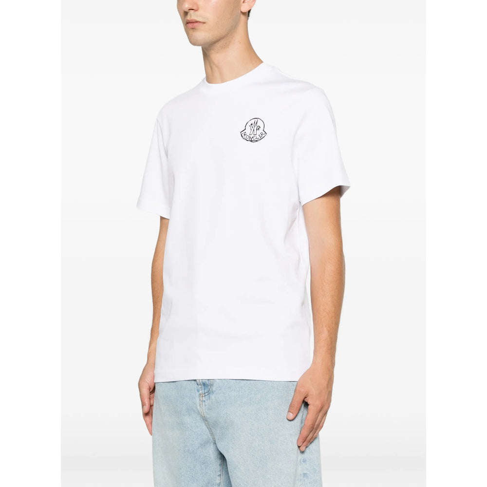 Moncler White Polo Shirts - T-Shirts Men