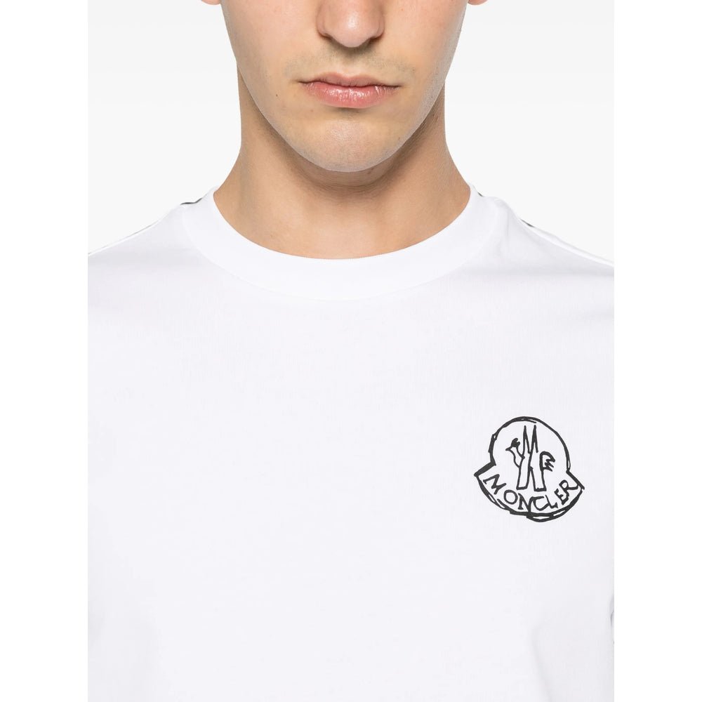 Moncler White Polo Shirts - T-Shirts Men