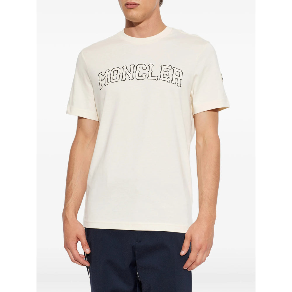 Moncler White T-Shirts & Vests - T-Shirts Men