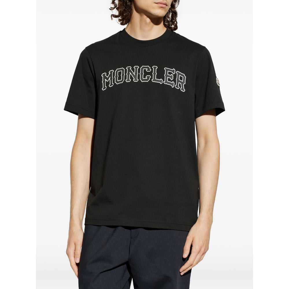Moncler Black T-Shirts & Vests - T-Shirts Men