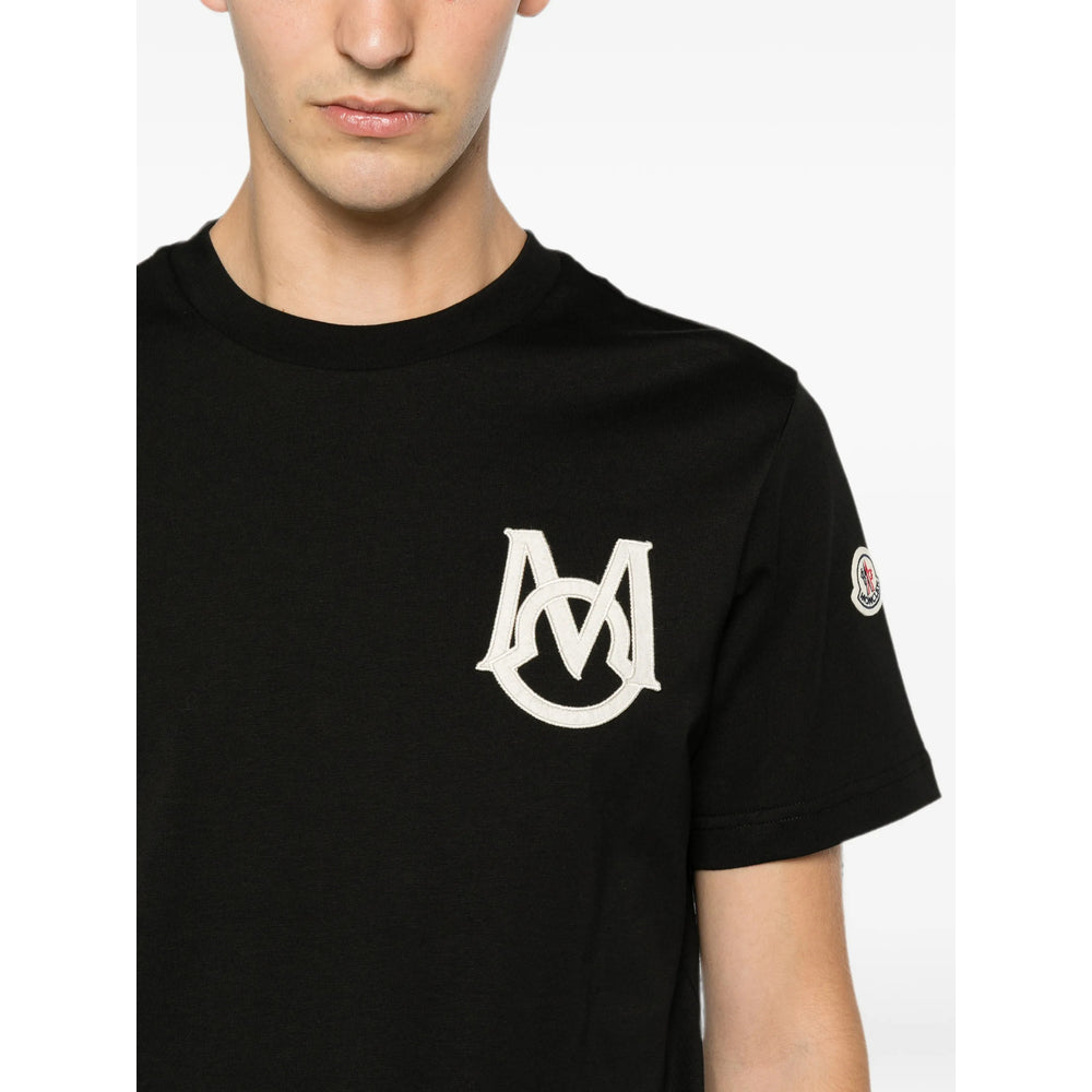 Moncler Black T-Shirts & Vests - T-Shirts Men