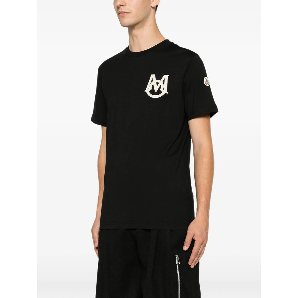 Moncler Black T-Shirts & Vests - T-Shirts Men
