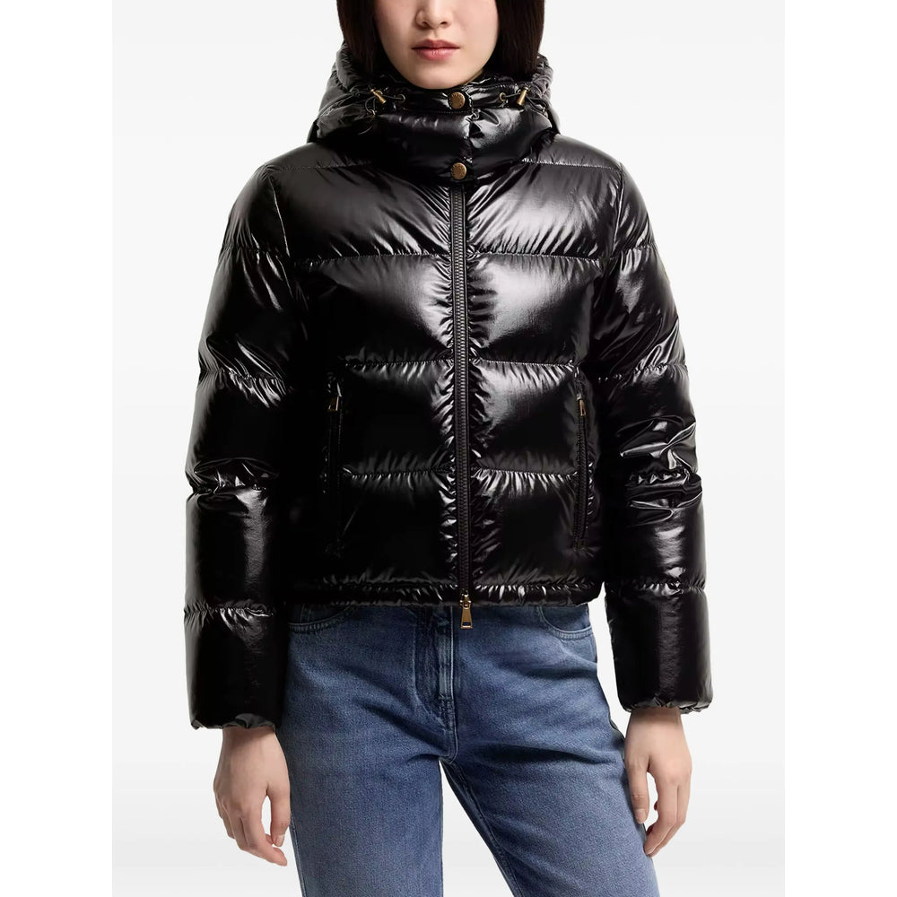 Moncler Black Jackets - Puffer Jackets Women
