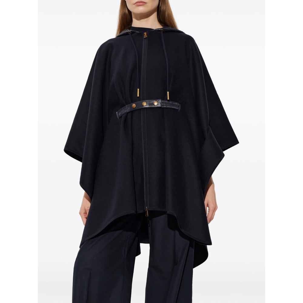 Moncler Blue Jackets - Capes & Ponchos Women