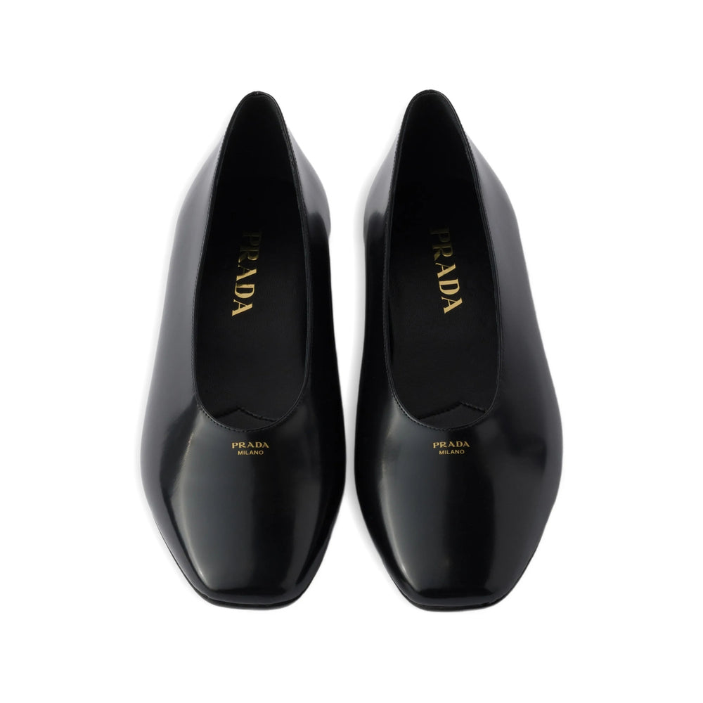 Prada Black Ballet Flats Women