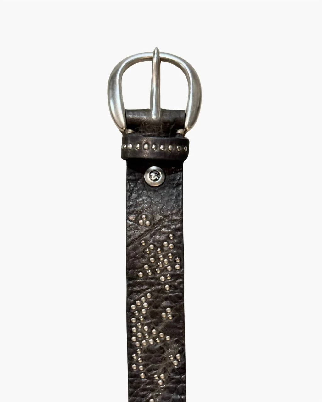 Women's Starleen Leather Belt In Anthracite Silver