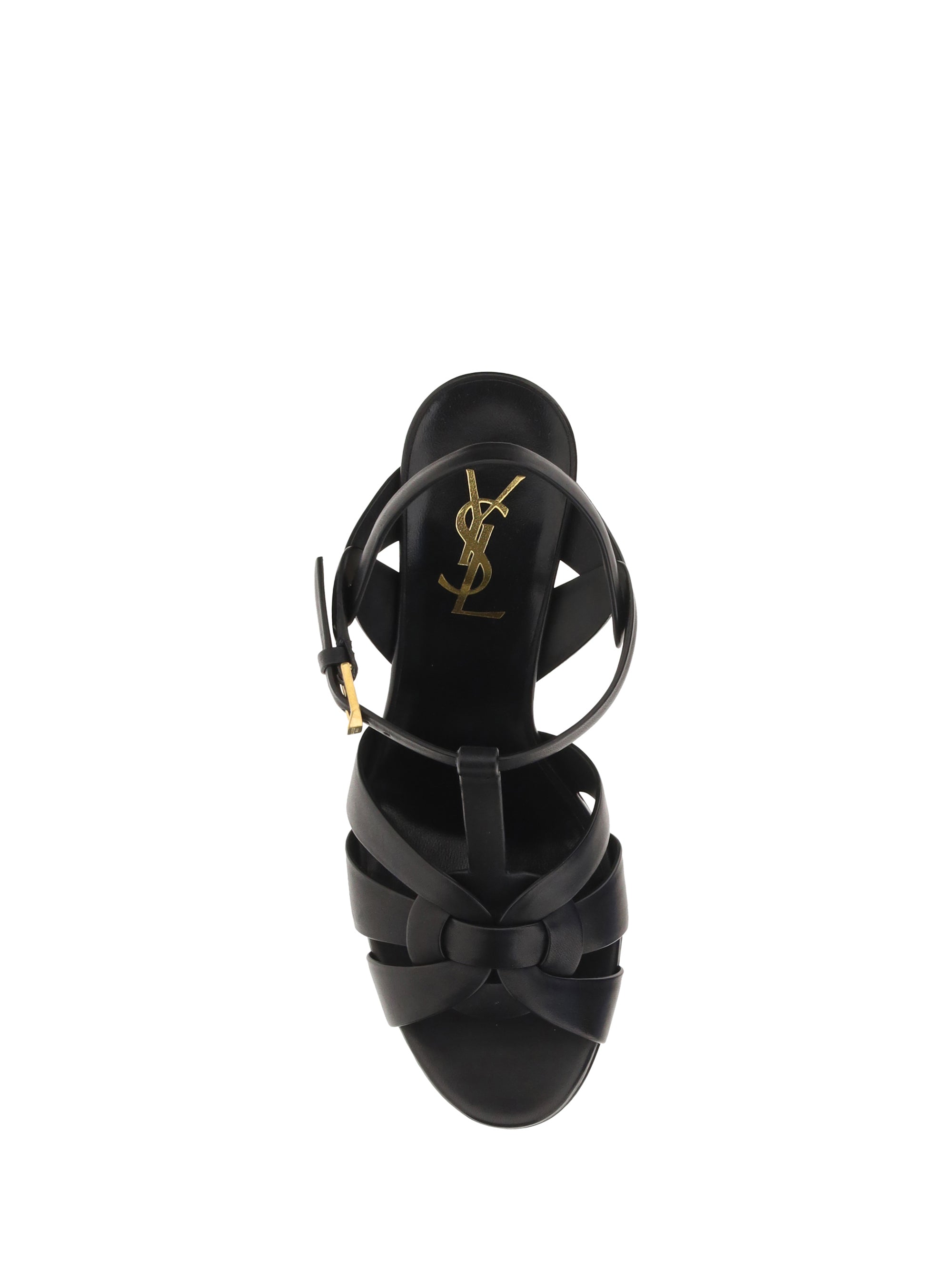 Saint Laurent Women Leather Platform Sandals