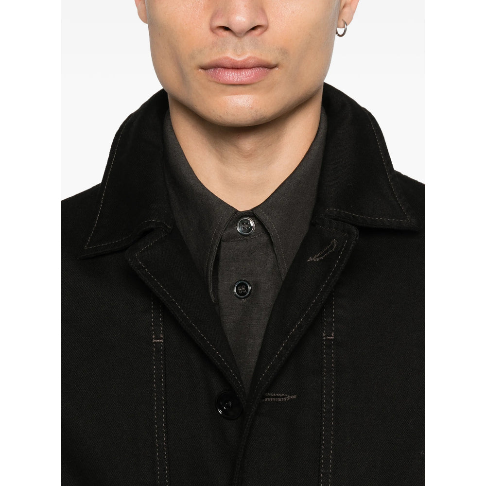 Lemaire Black Jackets - Shirt Jackets Men