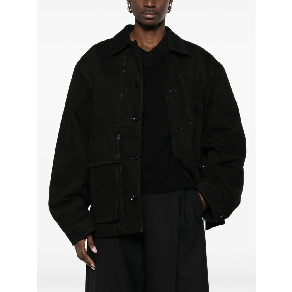Lemaire Black Jackets - Shirt Jackets Men