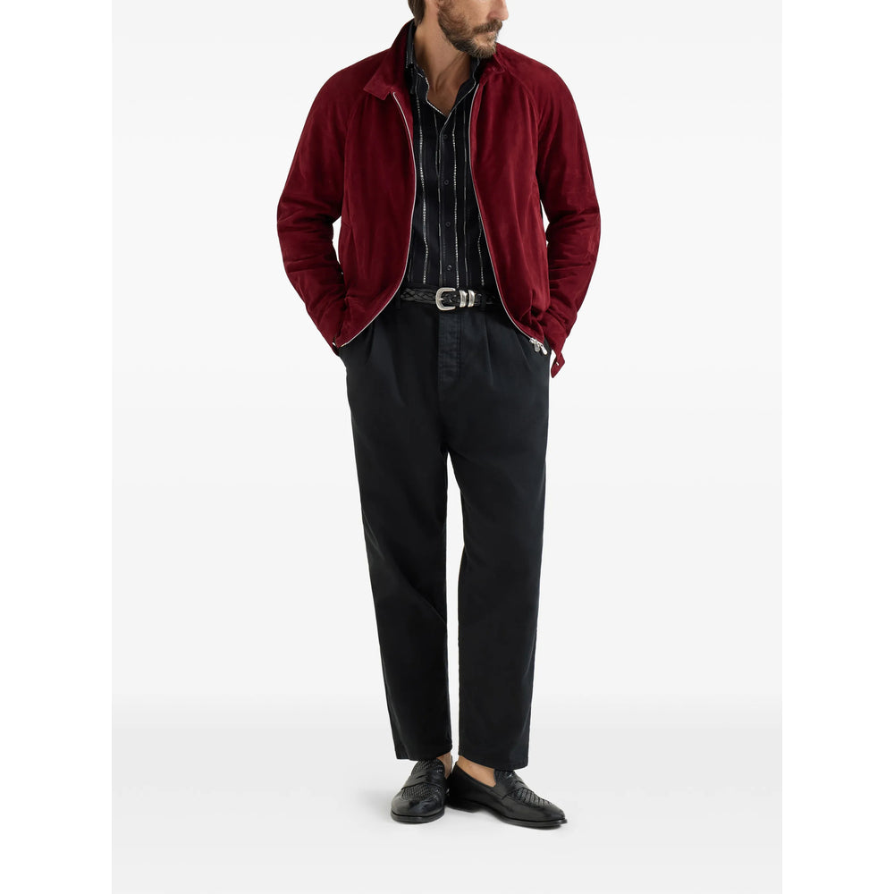 Brunello Cucinelli Red Jackets - Leather Jackets Men