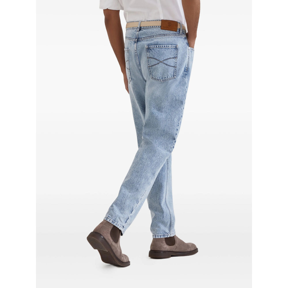 Brunello Cucinelli Blue Denim - Regular & Straight-Leg Jeans Men