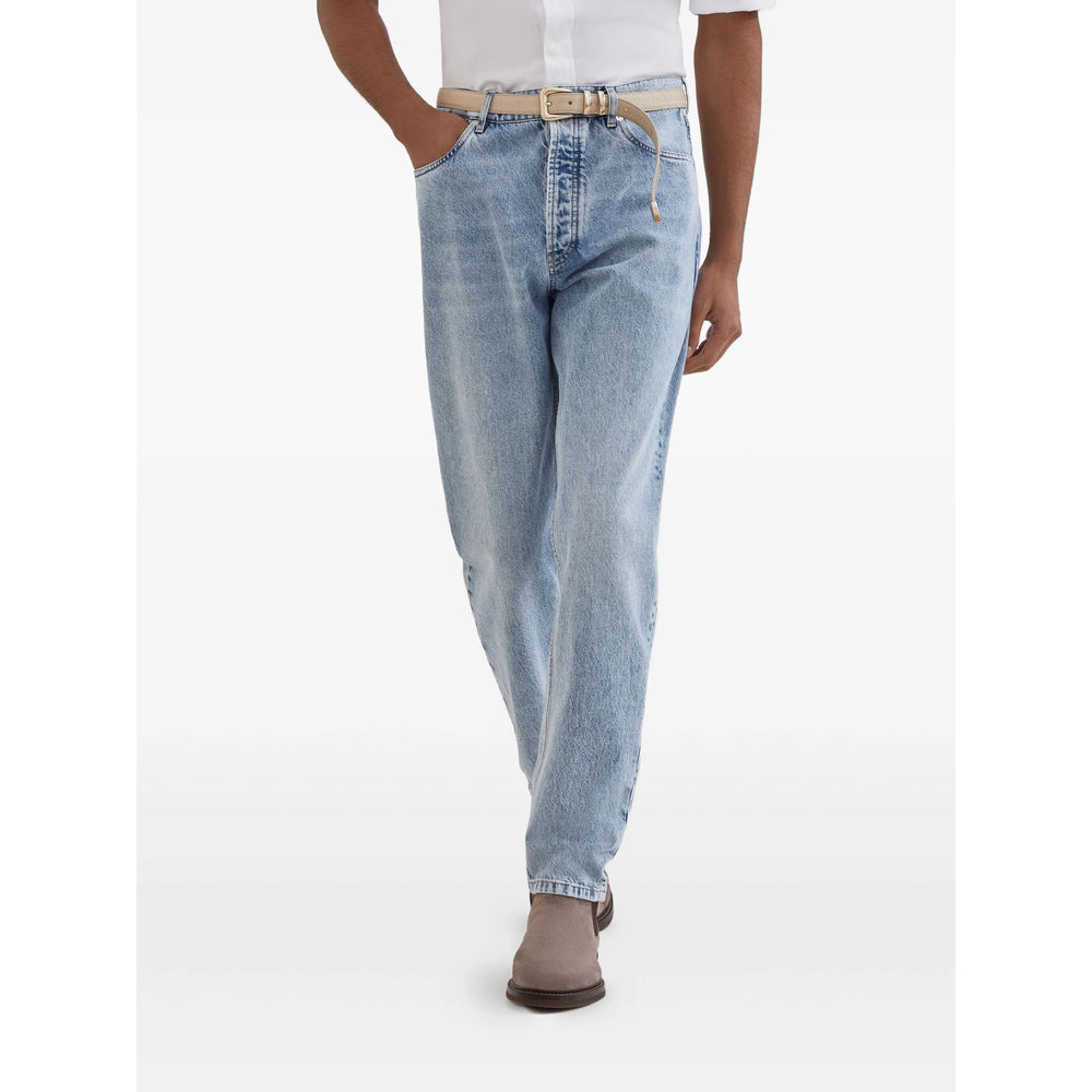 Brunello Cucinelli Blue Denim - Regular & Straight-Leg Jeans Men