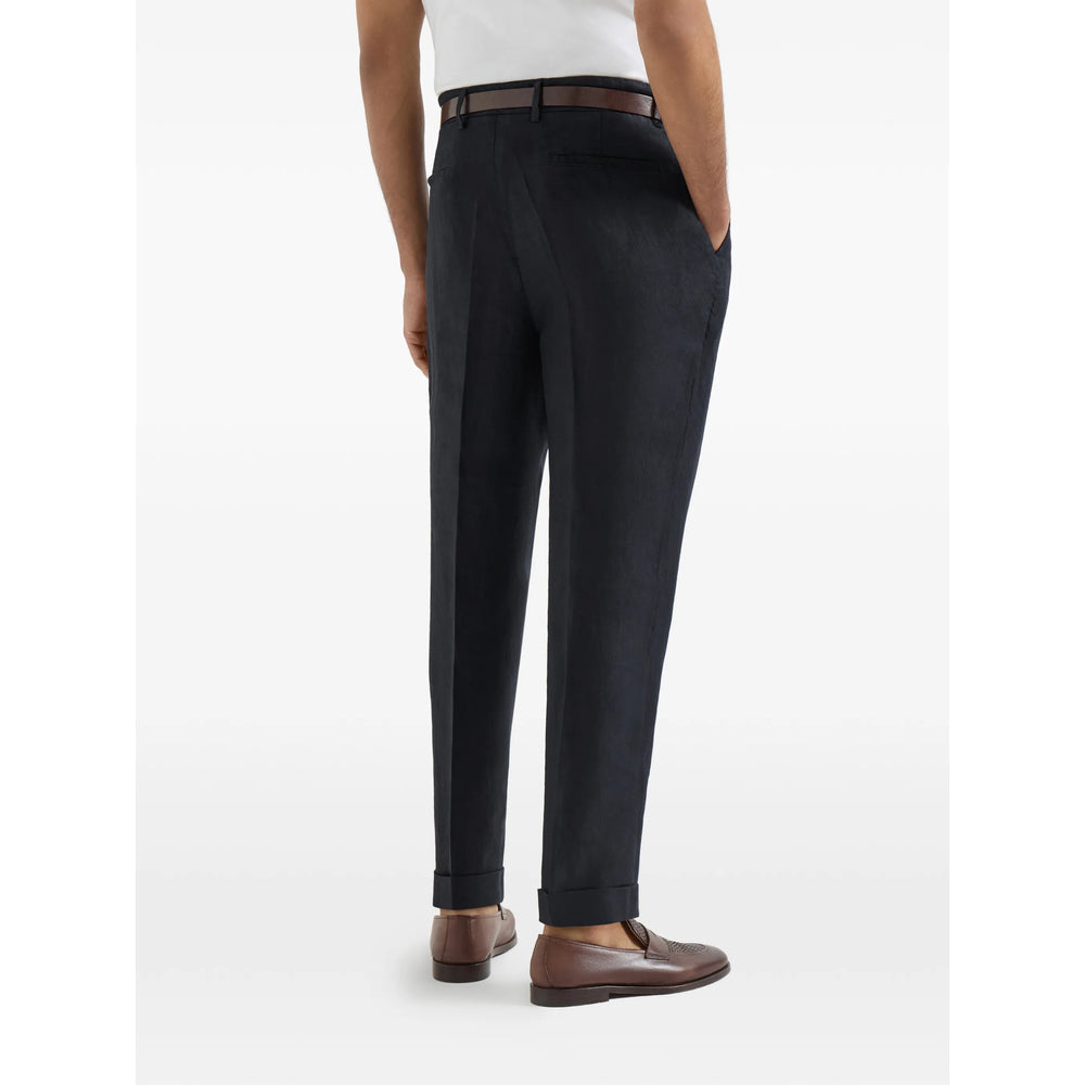 Brunello Cucinelli Blue Trousers - Tailored Trousers Men