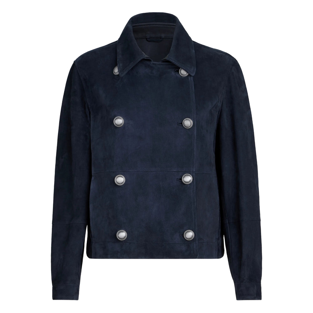 Brunello Cucinelli Blue Jackets - Leather Jackets Women