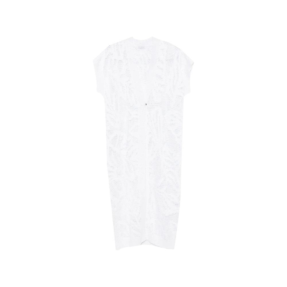 Brunello Cucinelli White Knitwear - Cardigans Women