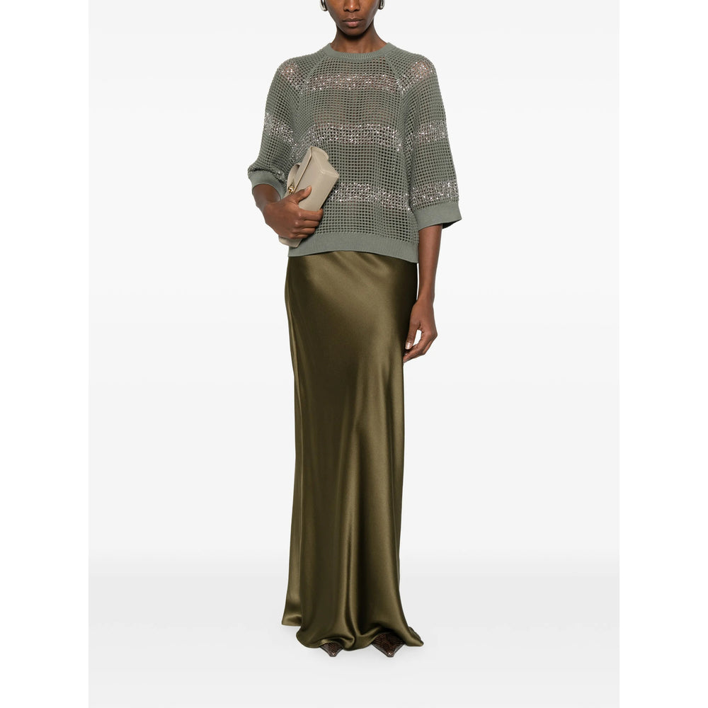 Brunello Cucinelli Green Knitwear - Jumpers Women