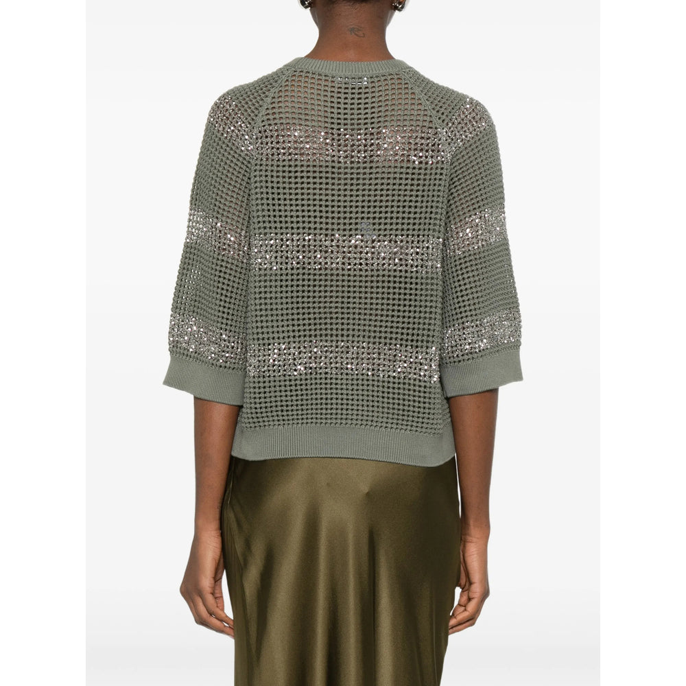 Brunello Cucinelli Green Knitwear - Jumpers Women
