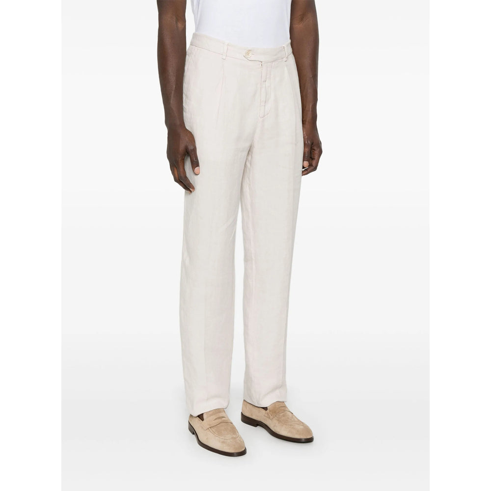 Brunello Cucinelli Neutrals Trousers - Tapered Trousers Men