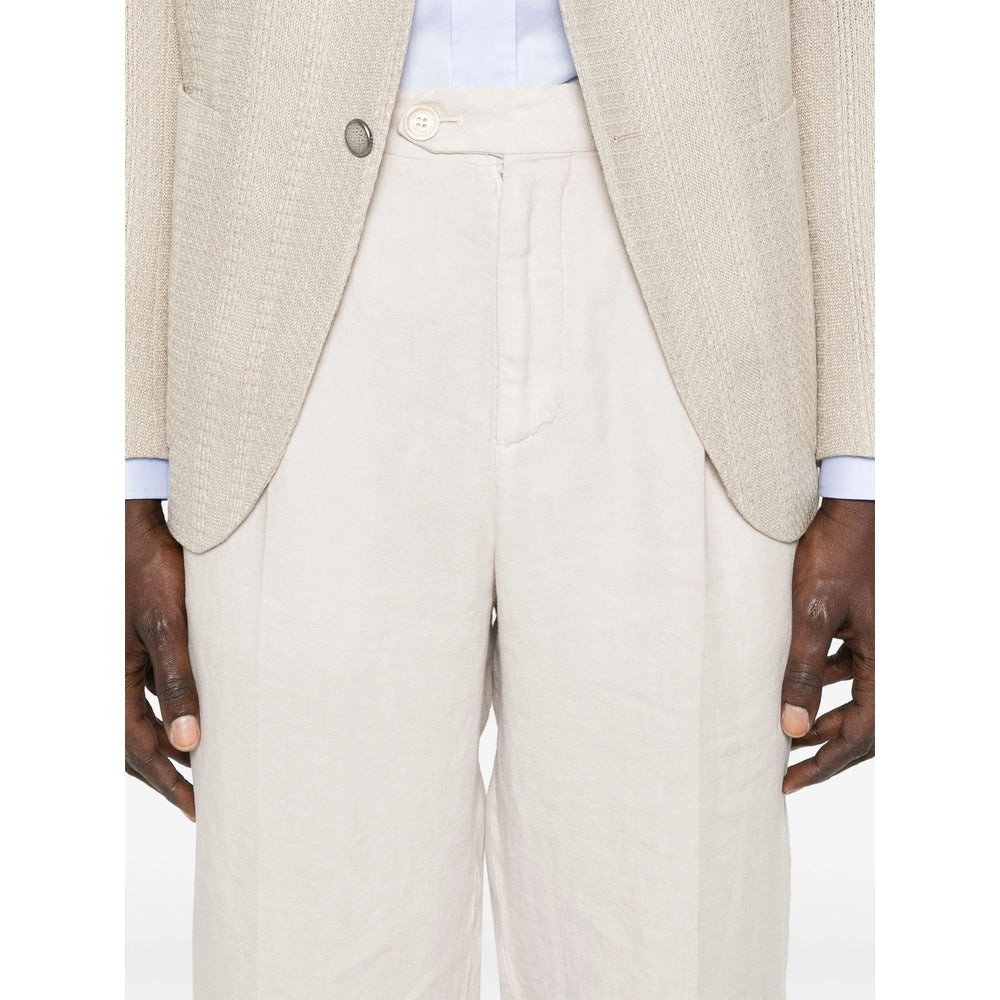Brunello Cucinelli Neutrals Trousers - Tapered Trousers Men